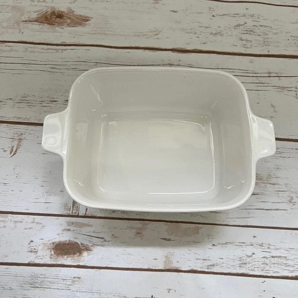 Corning Ware Casserole Set White Spice O Life L'Echalote 1Qt & 2.75 Cup